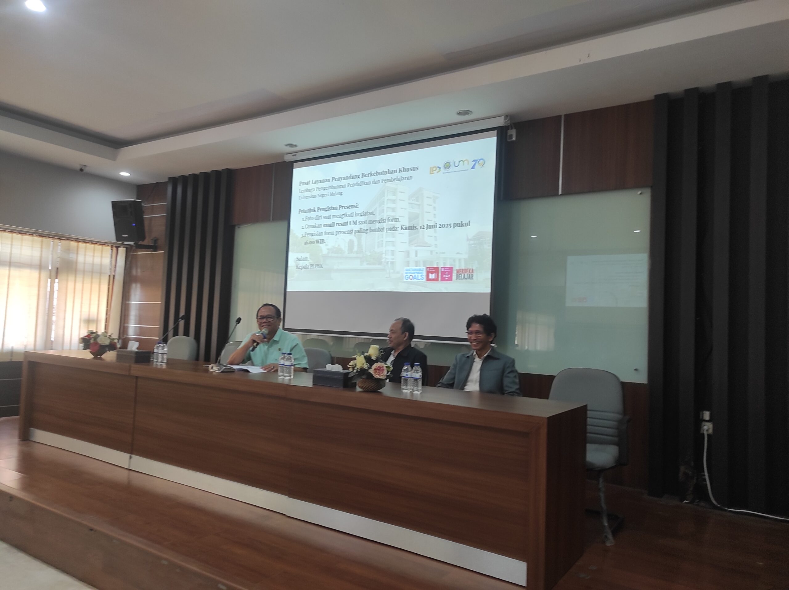 PLPBK UM Selenggarakan Pelatihan Universal Design Khusus Tunanetra untuk Pimpinan dan Tenaga Kependidikan